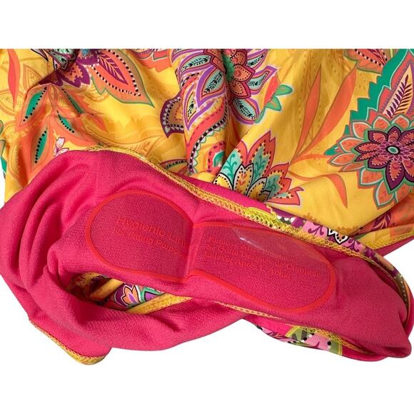 JOHNNY WAS Flamingo Mix Surf Cut-Out One Piece Swimsuit Plus Size 3X NWT $248 - Picture 10 of 10